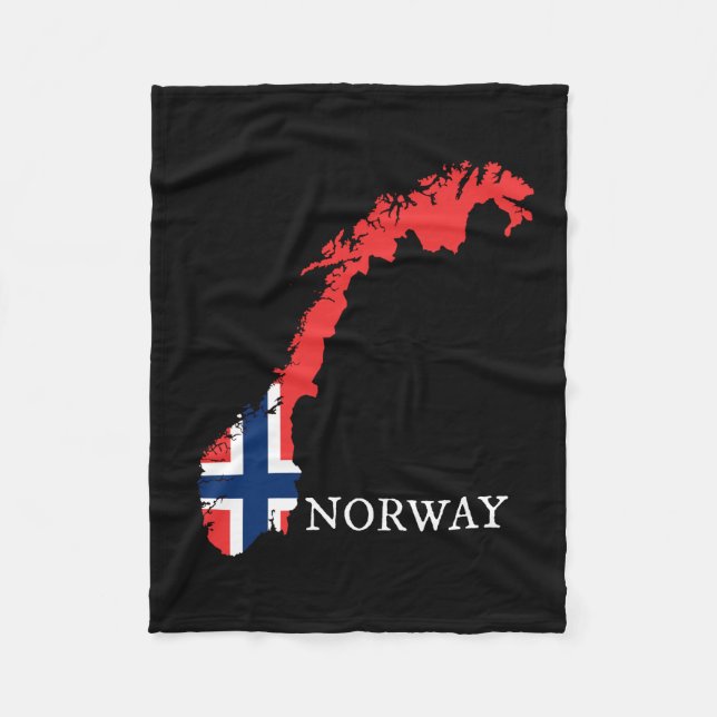 Couverture Polaire Drapeau Norvège - Norvège (Devant)