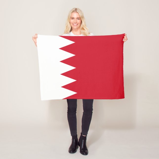 Couverture Polaire Drapeau patriotique de Bahreïn (En situation)