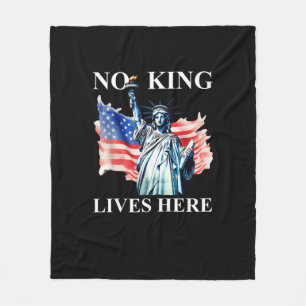 Couverture Polaire Drapeau patriotique de la liberté « Aucun roi ne v
