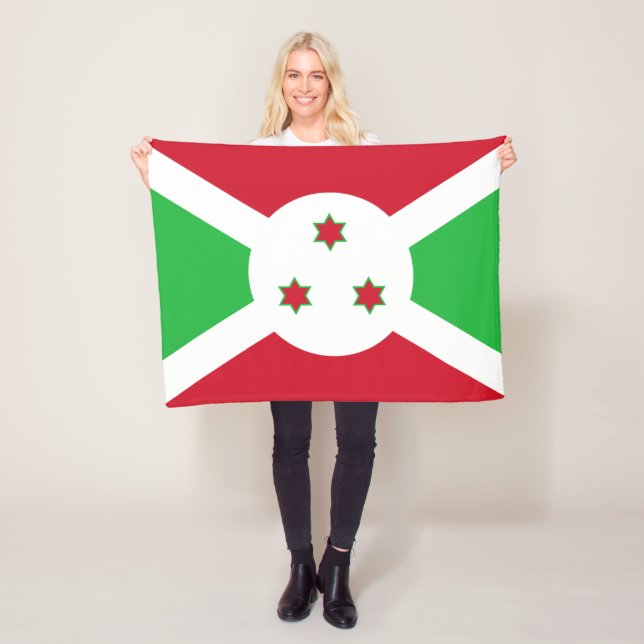 Couverture Polaire Drapeau patriotique du Burundi (En situation)
