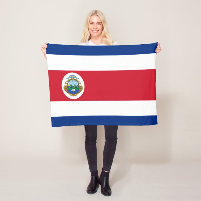 Couverture Polaire Drapeau patriotique du Costa Rica (En situation)