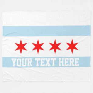Couverture Polaire Drapeau personnalisé de Chicago