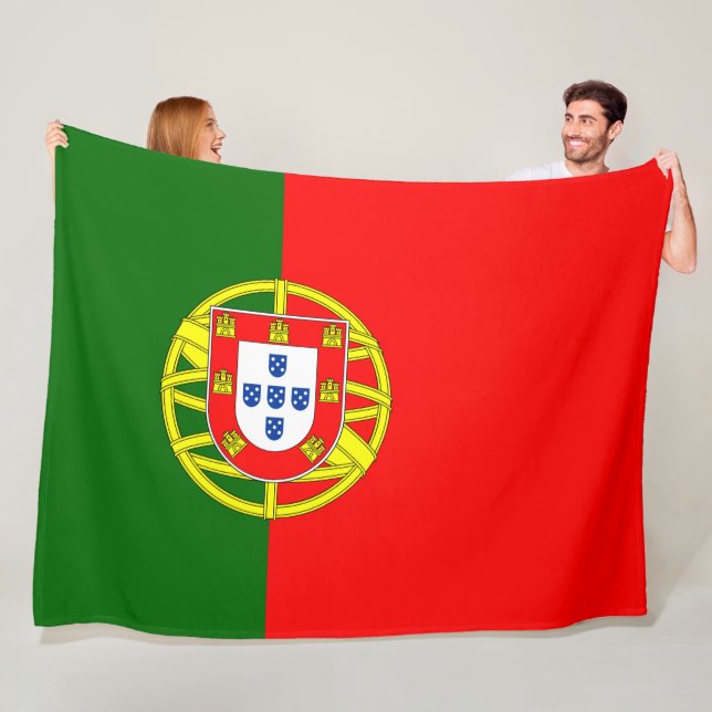 Couverture Polaire Drapeau portugais (Portugal) (En situation)