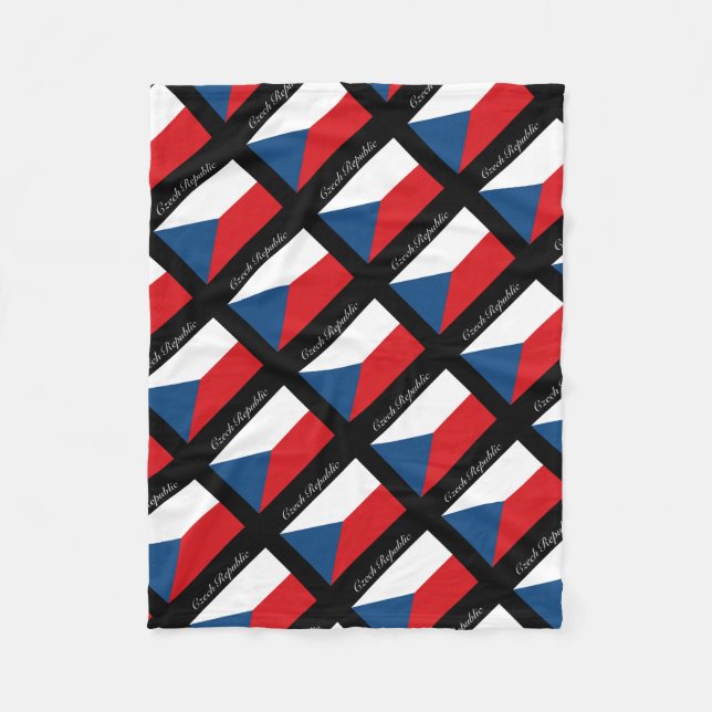 Couverture Polaire Drapeau République tchèque - Ceska Republika (Devant)
