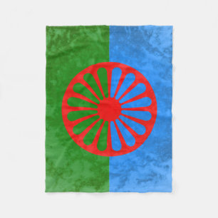 Couverture Polaire Drapeau romani