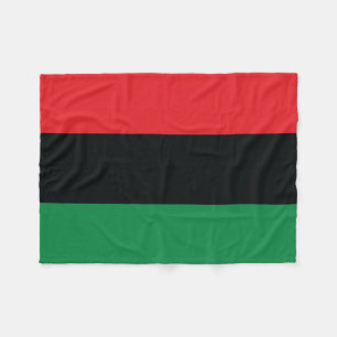 Couverture Polaire Drapeau rouge, noir et vert