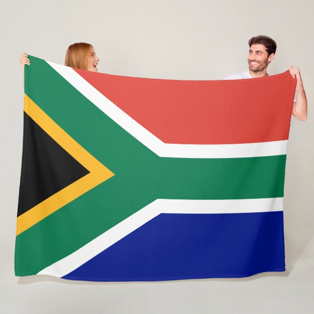 Couverture Polaire Drapeau sud-africain (En situation)