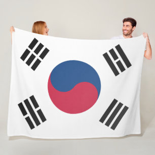 Couverture Polaire Drapeau sud-coréen