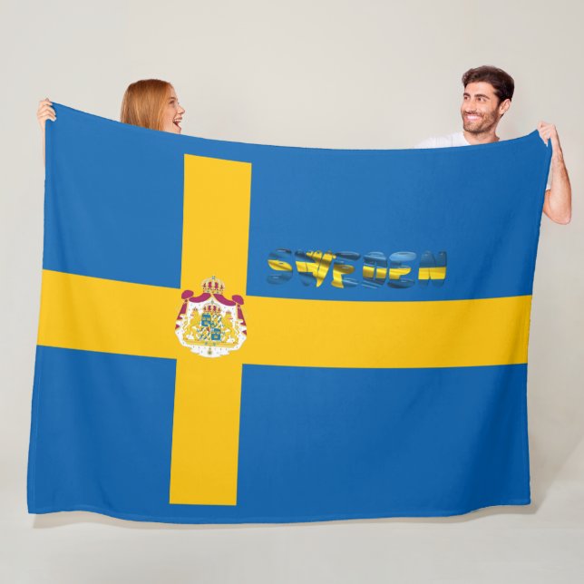 Couverture Polaire Drapeau suédois (En situation)