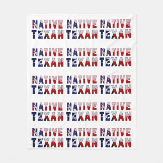 Couverture Polaire Drapeau texan natif