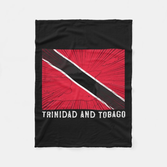 Couverture Polaire Drapeau Tricolore Patriotique Trinidad Et Tobygo (Devant)