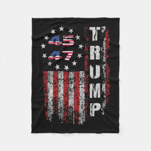 Couverture Polaire Drapeau Trump américain Made Trump 45 47 T