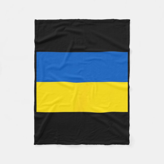 Couverture Polaire Drapeau ukrainien d'Ukraine 1  (Devant)
