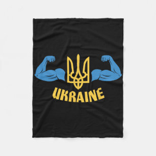 Couverture Polaire Drapeau ukrainien Hommes ukrainiens Citation ukrai