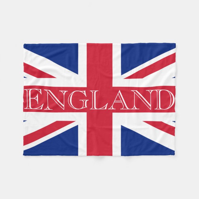 Couverture Polaire Drapeau Union Jack Angleterre fbcnt (Devant (Horizontal))