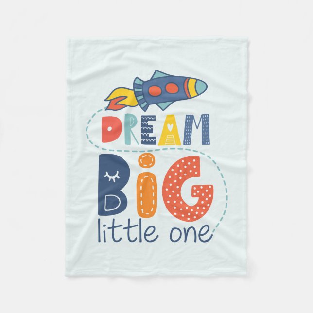 Couverture Polaire Dream Big Little One Rocket (Devant)
