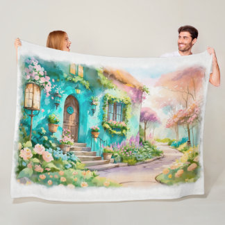Couverture Polaire Dream Cottage in Bloomlight - 60x80 Throw Blanket