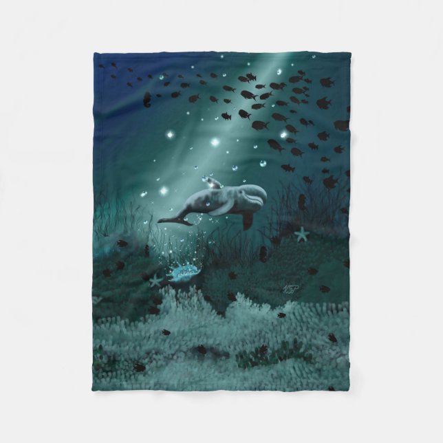 Couverture Polaire Dream dauphin (Devant)