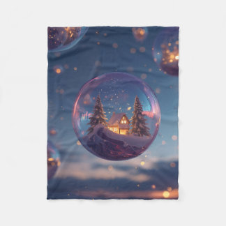 Couverture Polaire Dreamy Christmas Bubble