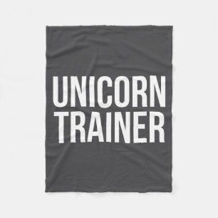 Couverture Polaire Dresseur de licorne drôle disant sarcasme nouveaut