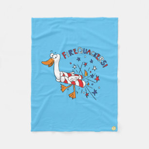 Couverture Polaire Drôle 4 juillet canard mignon enfants