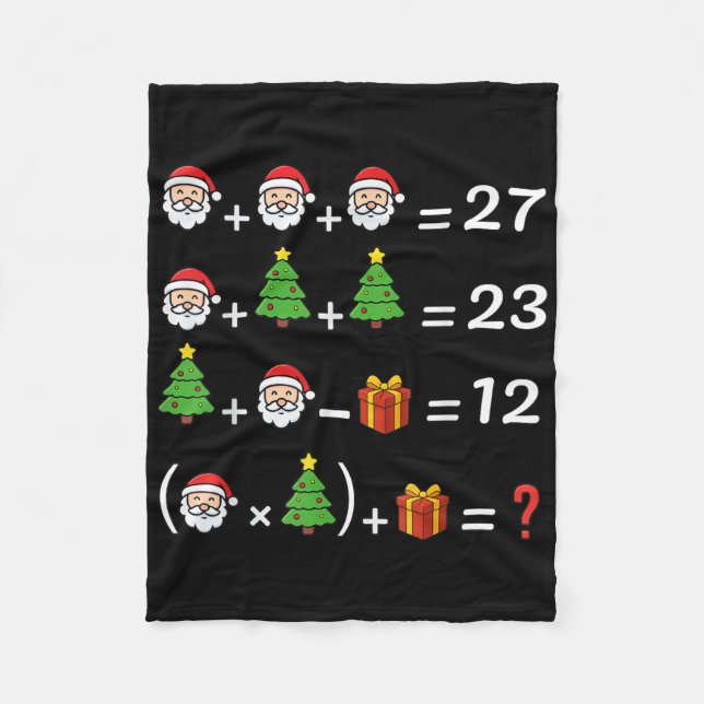 Couverture Polaire Drôle 67 Meme Noël Prof de Maths Santa Six Sept (Devant)