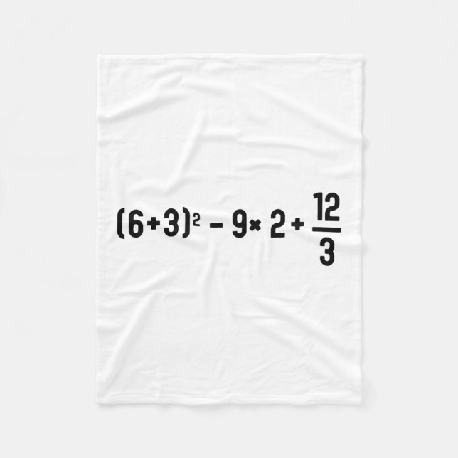 Couverture Polaire Drôle 67 Mème Pemdas Prof de Maths Élémentaire Cer (Devant)