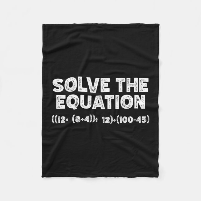 Couverture Polaire Drôle 67 Mème Pemdas Prof de maths élémentaire Cer (Devant)