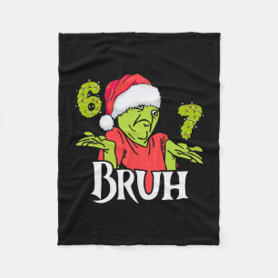 Couverture Polaire Drôle 6 7 Bruh Joyeux Noël Santa 67 Mème Hommes W