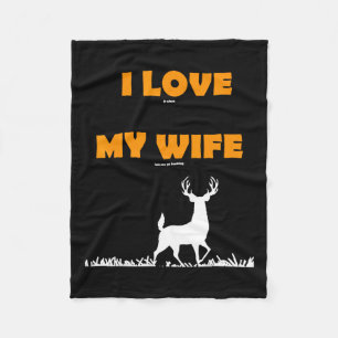 Couverture Polaire Drôle Cadeau J'Aime Quand Ma Femme Me Laisse Tuer