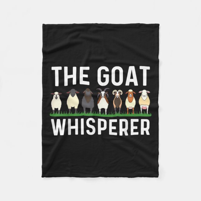 Couverture Polaire Drôle Chèvre Design Hommes Femme Ferme Animale Pyg (Devant)