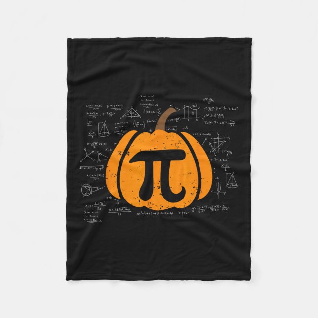 Couverture Polaire Drôle Citrouille Pie Math Enseignant Halloween Tha (Devant)