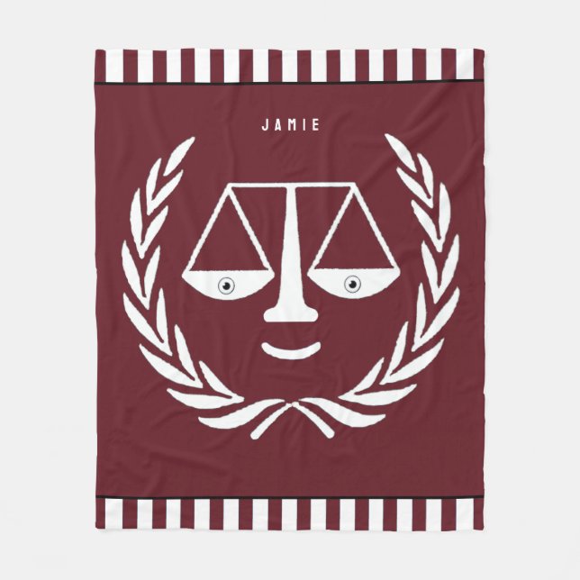Couverture polaire drôle d'avocat (Devant)