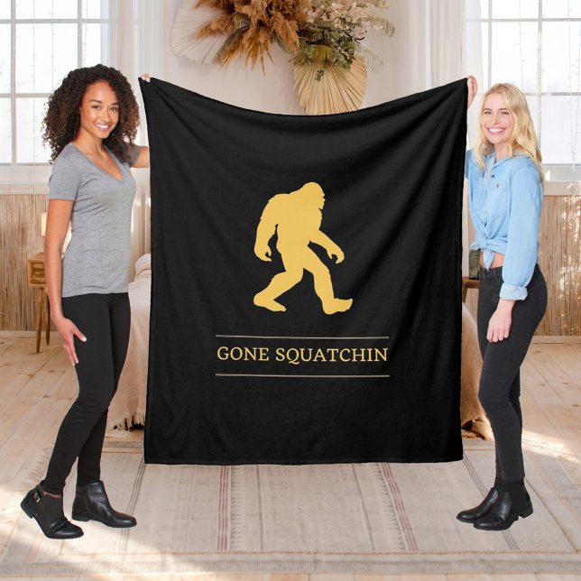 Couverture Polaire Drôle de Big Foot Parti en Squatchin Sasquatch (Créateur téléchargé)