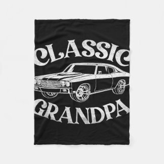 Couverture Polaire Drôle de grand-père Clic Car Graphique Famille Gra