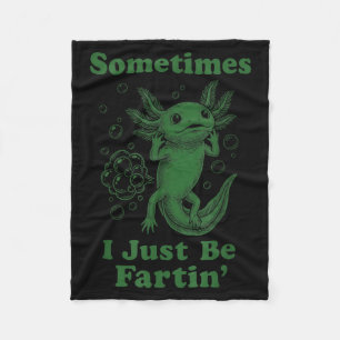 Couverture Polaire Drôle de joli axolotl pet petant je fais des pets