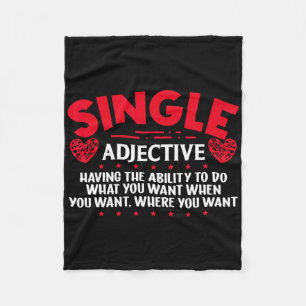 Couverture Polaire Drôle de Singles Awareness Day Anti-valentine Céli