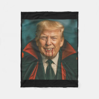 Couverture Polaire Drôle d'Halloween Trump