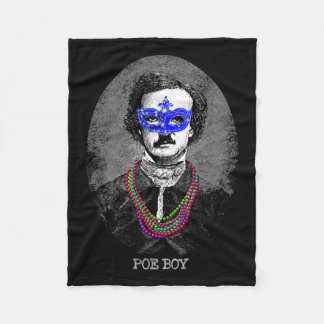 Couverture Polaire Drôle Edgar Allan Poe Mardi Gras Mashup