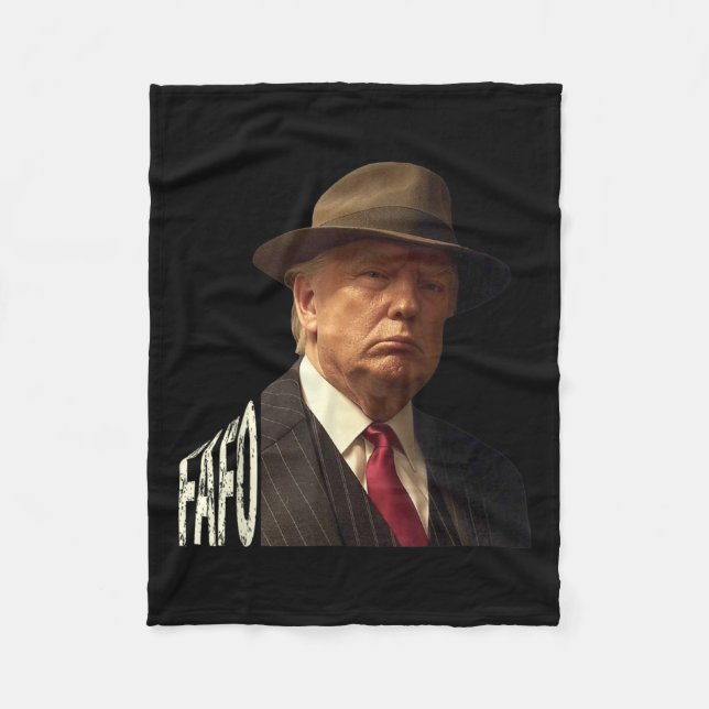 Couverture Polaire Drôle Fafo Trump Photo _1 (Devant)