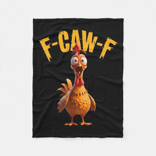 Couverture Polaire Drôle Hauné poulet F-caw-f Tee (Devant)