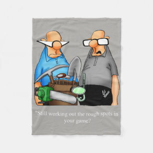 Couverture Polaire Drôle Humour de golf Offre-cadeau