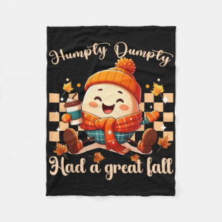 Couverture Polaire Drôle Humpty Dumpty Avait Une Grande Automne Homme