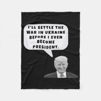 Couverture Polaire Drôle je règlerai la guerre en Ukraine Trump ment
