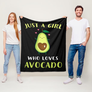 Couverture Polaire Drôle Juste Une Fille Qui Aime L'Avocado