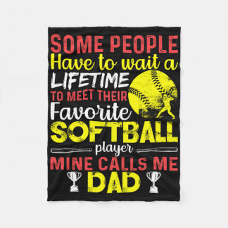 Couverture Polaire Drôle Mon Joueur Softll Préféré M'appelle Papa _1