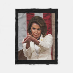 Couverture Polaire Drôle Nancy Pelosi Clap Back Anti Trump meme Tee