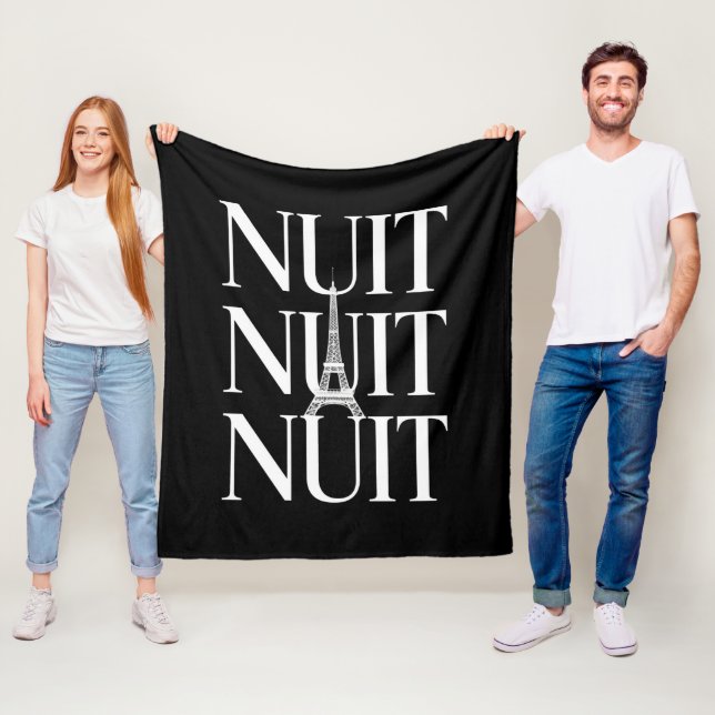 Couverture Polaire Drôle Nuit Nuit (En situation)