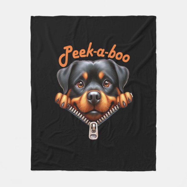 Couverture Polaire Drôle - Peekaboo (Devant)
