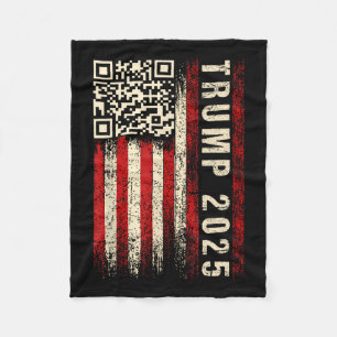Couverture Polaire Drôle Qr Donald Trump Dancing 4745 Code Vidéo